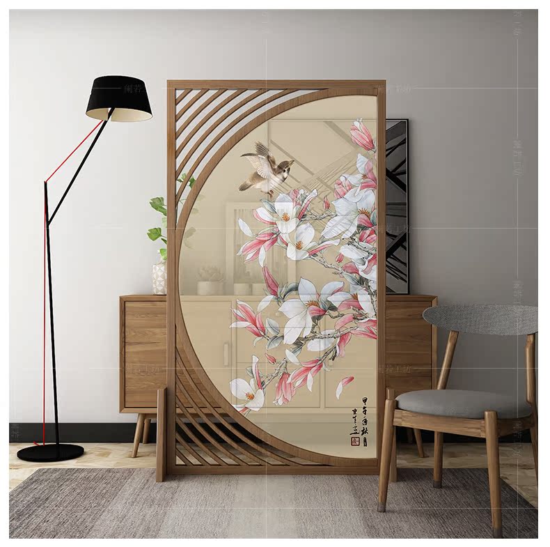 Màn hình phong cách châu Âu đơn giản hiện đại phòng khách hiên nhà bằng gỗ hiên gỗ rắn nghiên cứu màn hình ghế phòng ngủ di động - Màn hình / Cửa sổ mẫu song cửa sổ bằng gỗ đẹp