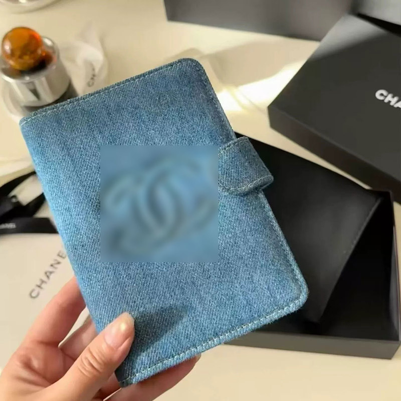 Birthday Gift Without Box French Style Retro Denim Passport Holder Ticket Holder Travel Card Holder Document Holder