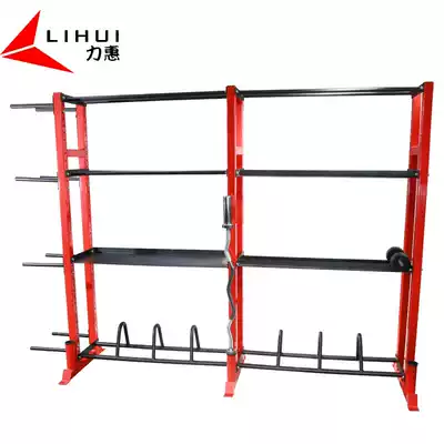 Double-row rack Four-layer multi-function rack Private teaching storage layer rack Bell rack, KettlePot Bell medicine ball placement rack