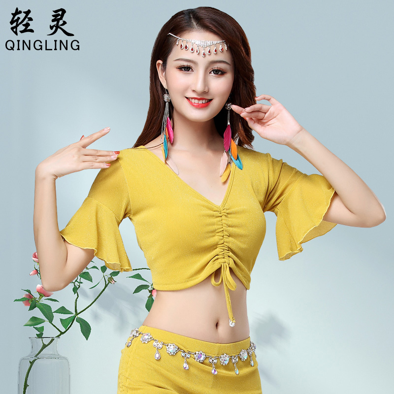 Belly dance practice Costume 2022 Fairy Beginners Indian Oriental Performance Out of clothes with spring and summer new blouses