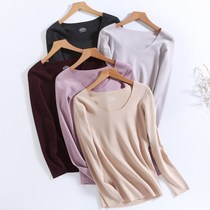 Duvet No-Scratched Warm Clothes Woman Thickened in Velvety Autumn Clothes Wear Suit Jacket Blouse Winter Jersey Self-heating Underwear