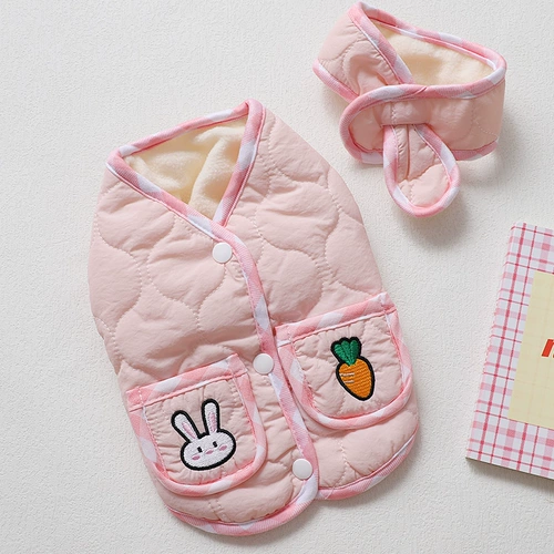 Милый пуховик, шарф, жилет, осенний