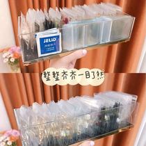 Transparent Multilayer Ear Nail Cashier Bag Stratix for Jewelry Sealing Bag Cotton Bud Containing Box Portable Anti-Oxidation Release Earrings