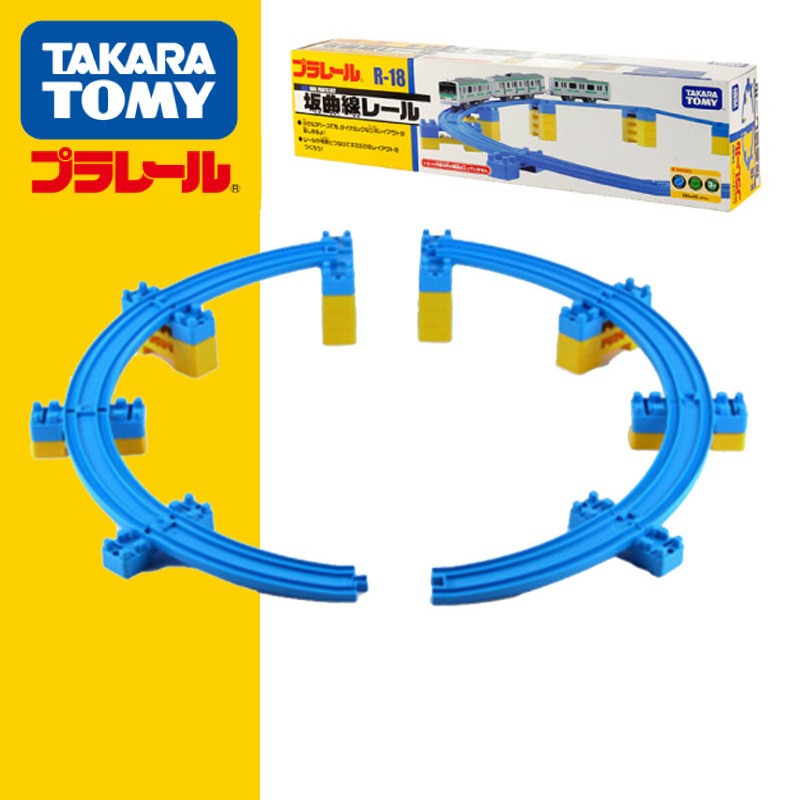 Tomika electric high speed train toy R-18 oblique bend track 150930