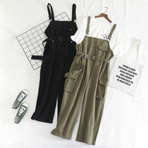 Fat sister spring new fat mm age-reducing T-shirt large size female thin Western style waist belt pants two-piece suit