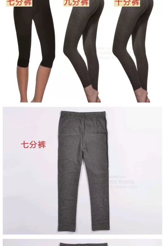 Quần legging cotton cotton mỏng của Hanes Hengshi kéo dài bảy phút chín mươi quần BSW701 chính hãng