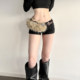 KLIOU trendy and cool street personality fashionable retro soft waxy plush versatile belt women's design niche waist accessories