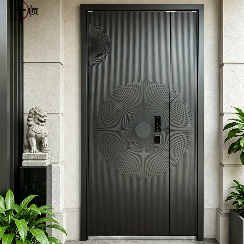 Qianshun Finely Carved Cast Aluminum Door, Armored Door, Villa Main Door, Double Door, How Is the Double Door Design, Self-Built House, Home Entrance Door? Qianshun Finely Carved Cast Aluminum Door, Armored Door, Villa Main Door, Double Door, How Is the Double Door Design, Self-Built House, Home Entrance Door?