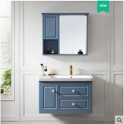 Arrow Bathroom APGM8G3258-K New Pint Rubber Wood Nordic Wind Bath Cabinet-Taobao