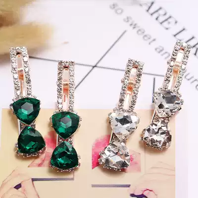 Korean hairclip hair jewelry adult headwear hairclip edge clip bangs clip line clip rhinestone bow clip