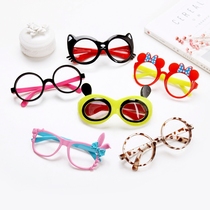 Childrens glasses frame cute lens-free boy girl baby round frame Child tide Baby little princess tide
