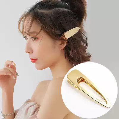 South Korea ins Net red bangs clip metal hairclip female adult pearl clip hairclip bbclip head jewelry