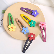 Net red ins Wind Hyuna flower hairclip female clip bbclip clip clip edge clip headgear with small flower hair accessories