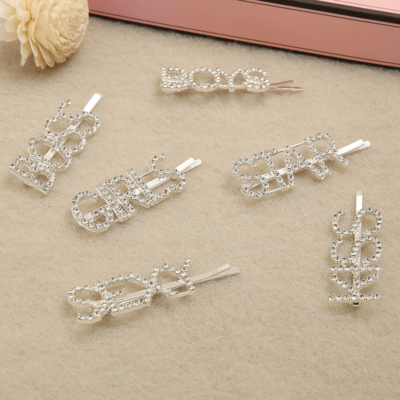 Clip rỗng đầu clip rhinestone bên clip nhỏ kẹp tóc tươi Hàn Quốc Mũ nón trưởng thành hoang dã Thanh lịch bangs cá tính đồ buộc tóc