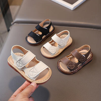 Boys' and girls' sports sandals, anti-slip indoor shoes for infants and toddlers, versatile and popular all-in-one thick-soled beach shoes for students