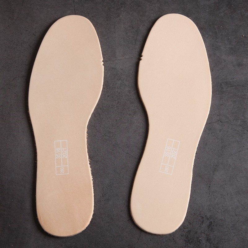 3516 factory thickened leather insole top layer cowhide insole breathable sweat absorption shock absorption deodorant vegetable tanned leather antibacterial