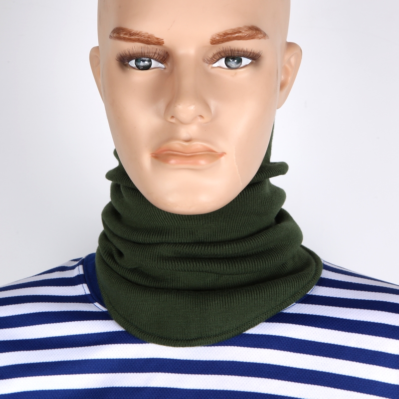 Authentic 09 cổ áo lạnh cổ áo len tinh khiết dày ấm áp ngoài trời thể thao quân đội quạt gió cưỡi bib khăn rằn đi phượt
