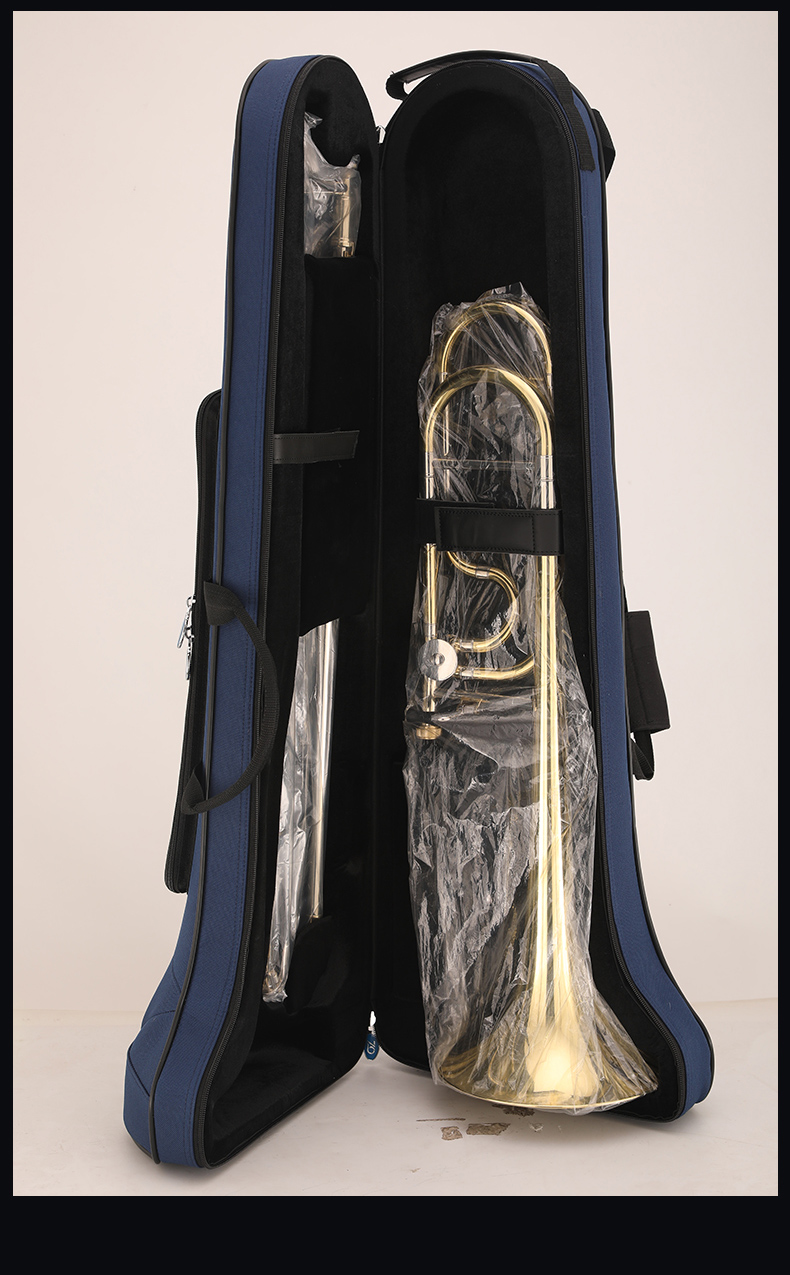 Tích cực dụng cụ đồng thau châu Âu chuyển vị trombone B điều chỉnh B điều chỉnh chuyên nghiệp nhà máy ống đồng trắng trực tiếp - Nhạc cụ phương Tây đàn điện
