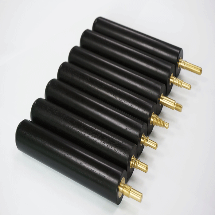 British snooker cue lengthened club lengthened handle 6 inch ebony ebony small rear handle