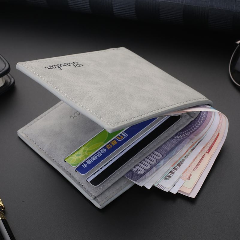 Wallet Short Clip Male College Student Small Crowddesign Men's Small Wallet Short 2021 New Japanese Leather Clips Casual