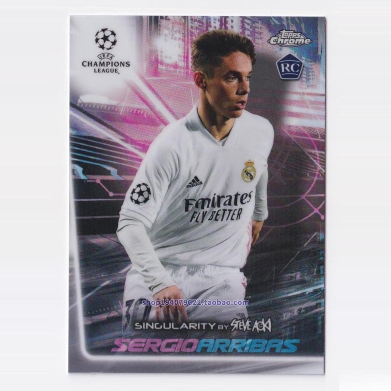 Topps2020-2021 Champions League Chrome Star Card Neon Singularity RC Alibas Real Madrid #