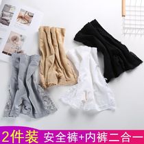 Safety pants womens summer underwear two-in-one anti-light no crimping can be worn outside leggings naked flesh-colored safety shorts