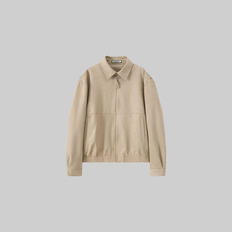 Cat and Mouse 25Aw Row Style Harrington Classic Suede Lapel Jacket
