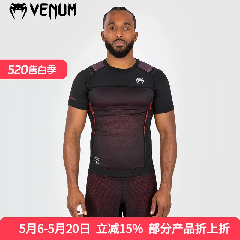 VENUM футболка с коротким рукавом быстросохнущая, компрессионное белье, обтягивающее, с коротким рукавом