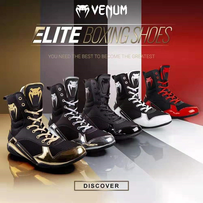 VENUM ELITE BOXING SHOES elite professional training competition WBC competition boxing shoes wrestling shoes