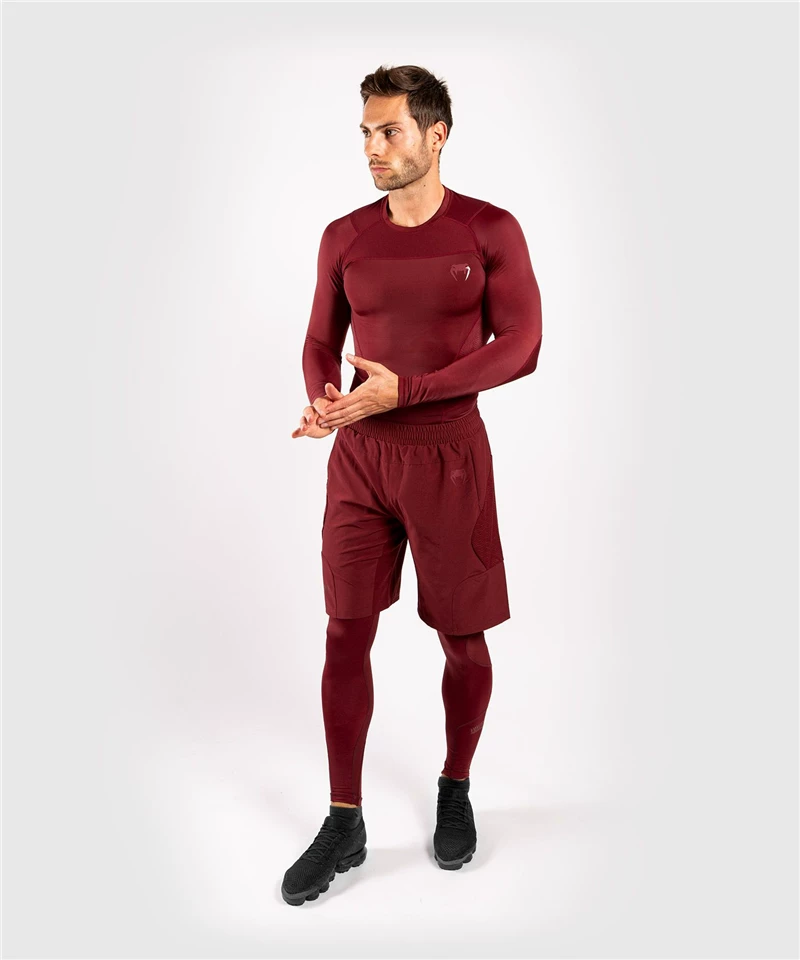 Рашгард Venum G-Fit спортивная компрессийная футболка с длинным рукавом, плотная защита от натирания