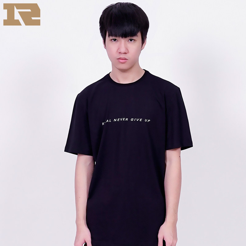 皇族RNG官方商城 LETME君泽同款纯棉T恤 胸前royal never giveup