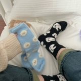 Ник ноз, пушистый мультипликационный рисунок имитация норки бархат женская милая осень и зимняя толстая школа универсальная среда