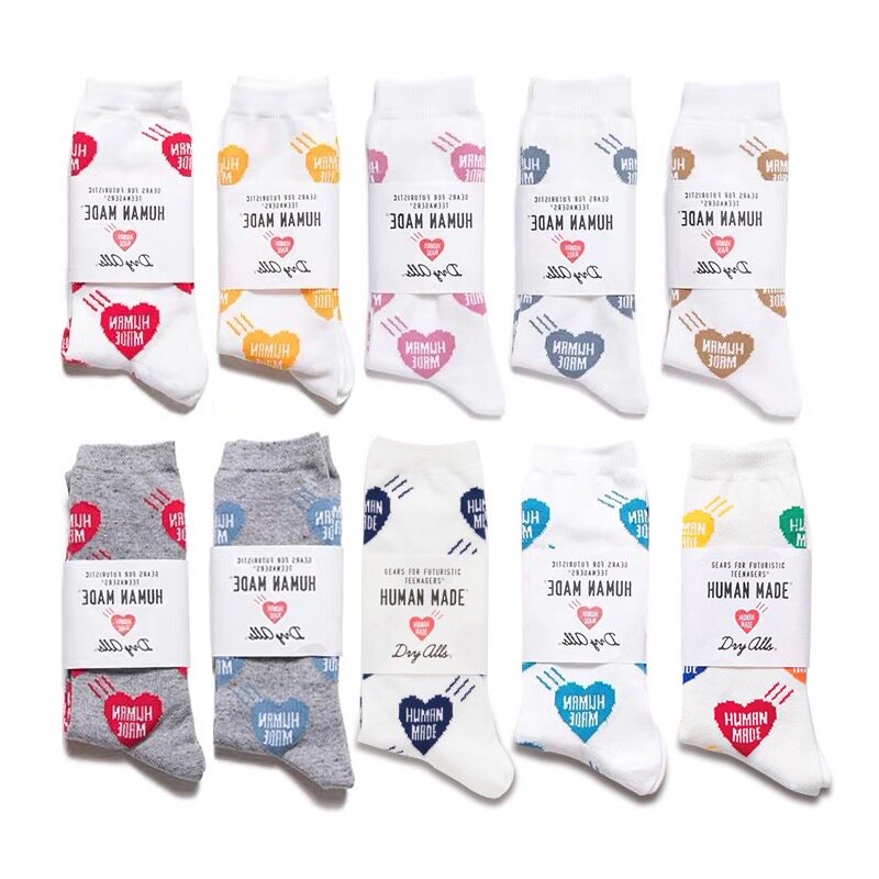 Nick Socks socks HMAN MAE full print love socks Japanese Joker couple color tide socks