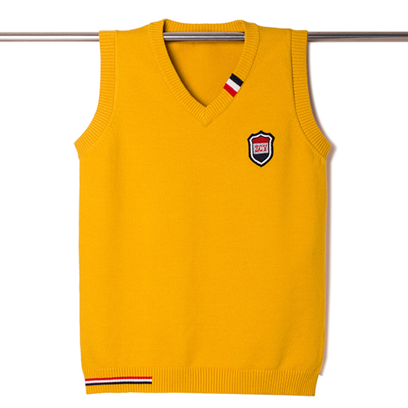 Teenage Knitted V-Neck Vest for Boys, Korean Style Loose Sleeveless Vest for Students, College Style Sweater Vest, Trendy