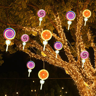 Outdoor Waterproof Lollipop Lights, Flashing Lights, String Lights, Starry Sky Lights, Hanging Tree Lights, Landscape Decoration Engineering Lights