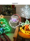New Christmas atmosphere decorative lights acrylic painted suction cup hanging lights led lights Christmas night lights