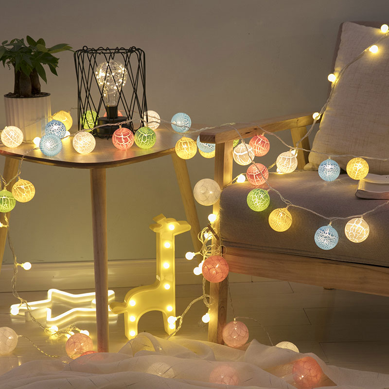 Led colored lights flashing lights strings Full Star live background ins Teenage Hearts Rooms Dispose Dorm Room Decoration Crackling Ball