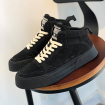 Martin boots mens British style 2022 new Korean version leather casual thick-soled winter plus velvet high-top shoes trend