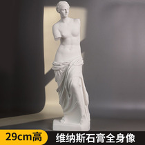 Resin plaster like Venus 29cm full body statue sketch copying special plaster model art teaching aids studio dedicated Venus family ornaments