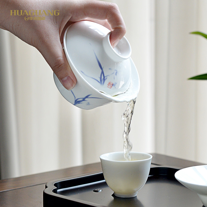 Uh guano ceramic tureen elegant three cups to a single large tea tureen tea cups domestic tea bowl of very hot