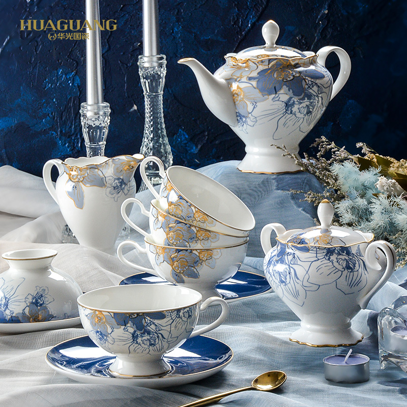 Uh guano ceramic capri tea cafes with European countries porcelain dream coffee suit ipads China tea to coffee