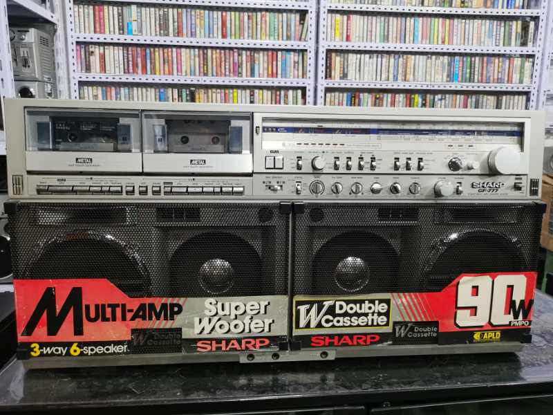 Original imported Sharp GF-777GF-575GF-800 dual CARD recorder tape recorder color new function is normal