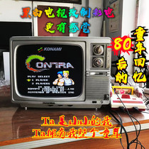 Old black and white TV 14-17 inch changed color TV advertising machine retro pull wind USB play memory card broadcast