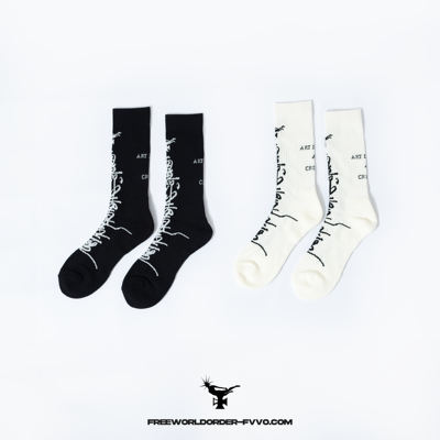 FVVO "ART IS NOT A CRIME" SOCKS jacquard knitting stockings