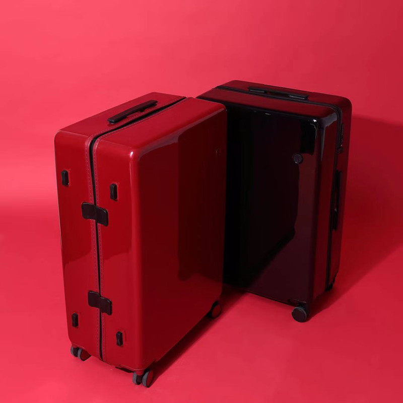 ins red ultra light luggage male 30 inch round boarding password box female 20 inch student pull rod suitcase
