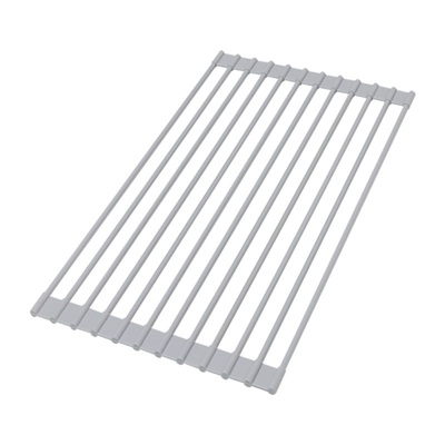 厨房沥水置物架可折叠硅胶碗碟收纳架水槽卷帘洗碗洗菜架隔热锅架