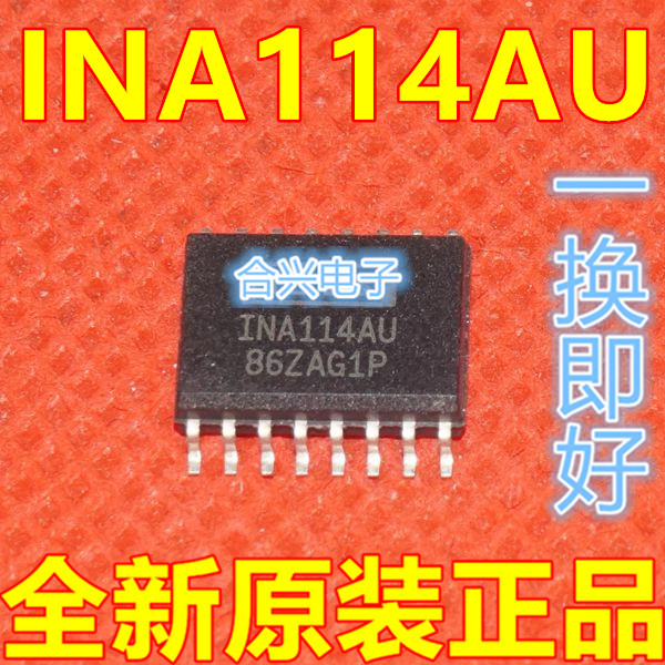 INA114AU 1NA114AU INA114 SOP-16 SMD instrument amplifier chip quality straight shot