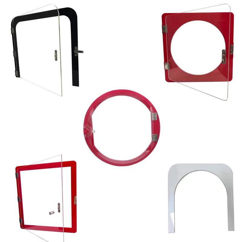 Acrylic Deli Window, Market Stall Window for Cooked Food, Glass Window for Marinated Dishes, Window Opening, Plexiglass Door, Pandemic Prevention