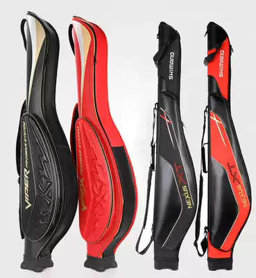 Fishing bag 1 4 meters multi-function fishing rod bag big belly bag sea fishing bag single shoulder back rock fishing bag hard shell bag fishing gear bag