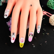 Nail nghệ thuật người mới bắt đầu thực hành giả tay móng tay mảnh ngón tay mô phỏng cao su tay mô hình sơn móng tay công cụ thực hành dầu - Công cụ Nail